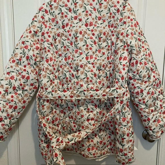 NWT - Draper James RSVP Quilted Floral Tie-Waist Jacket - Picture 6 of 11